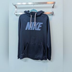 Nike Men's Blue Hoodie Large